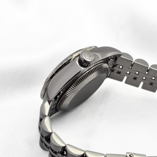 Rolex Ladies' Date 79240 - Automatic - 26mm - Custom Diamond & White Gold Bezel with White Dial