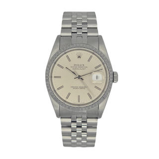 Rolex Datejust 16220 - 36mm - Automatic - Steel Jubilee Bracelet - Silver Dial - Full Set (1995)
