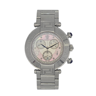 Versace 68C Ladies Chronograph Watch - Quartz - 38mm - Pink Mother of Pearl Dial