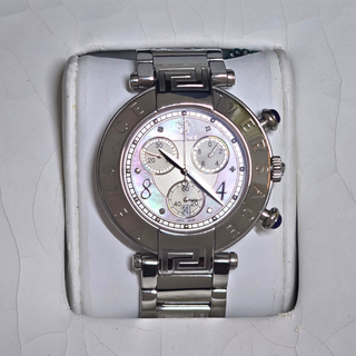 Versace 68C Ladies Chronograph Watch - Quartz - 38mm - Pink Mother of Pearl Dial