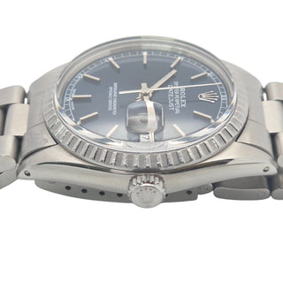 Vintage Rolex Datejust 1603 36mm Steel Blue Dial Fully Refurbished 1978