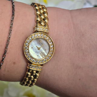 Rolex Cellini - 2297 - 18ct Yellow Gold, Mother of Pearl & Diamond Ladies Watch (1990)