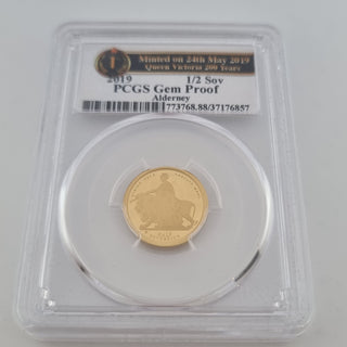 PCGS Graded 2019 24ct Gold Queen Victoria 200th Anniversary Proof Sovereign Set