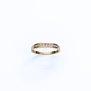 18ct Yellow Gold 0.2ct Diamond Half Eternity Ring