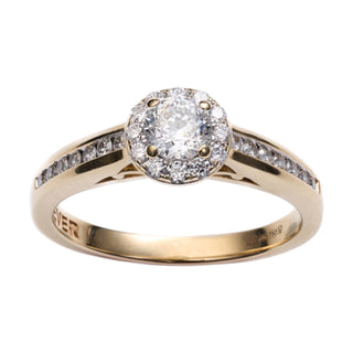 18ct Yellow Gold 0.53ct Forever Diamond Cluster Ring