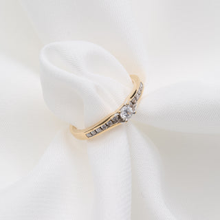 18ct Yellow Gold 0.19ct Diamond Solitaire Ring
