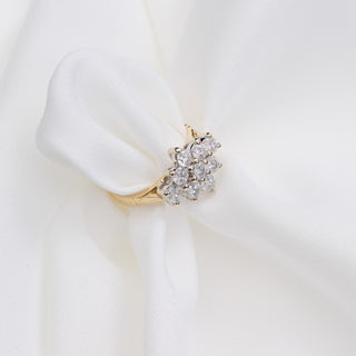 18ct 1ct Diamond Cluster Ring
