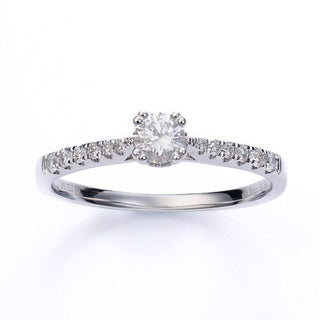 18ct White Gold 0.49ct VS Diamond Solitaire Ring