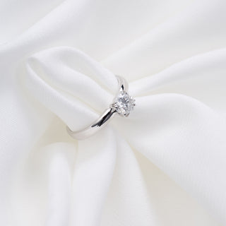 14ct White Gold 0.72ct Natural Diamond Solitaire Ring