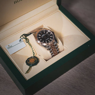 Rolex Datejust 126331 Everose Rolesor 41mm Slate Motif Dial
