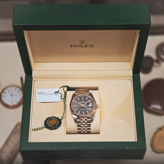 Rolex Datejust 126331 Everose Rolesor 41mm Slate Motif Dial