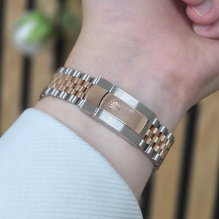 Rolex Datejust 126331 Everose Rolesor 41mm Slate Motif Dial