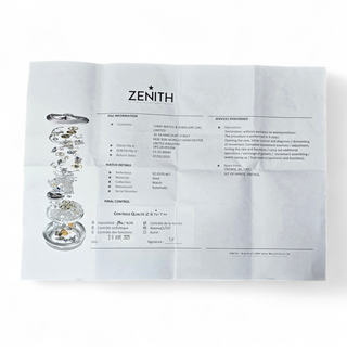 Zenith Rainbow El Primero 02.0370.467 Serviced 2025