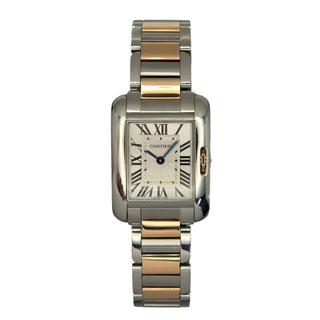 Cartier Tank Anglaise Ref. 3485  - 18ct Rose Gold & Steel - Full Set (2018)