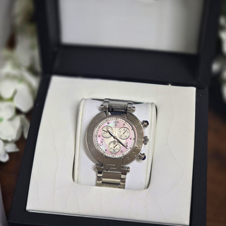 Versace 68C Ladies Chronograph Watch - Quartz - 38mm - Pink Mother of Pearl Dial