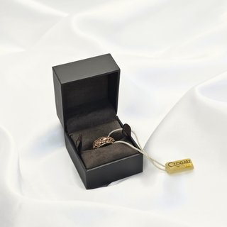 Clogau 9ct Yellow & Rose Gold Diamond Band Ring – Unworn, Boxed – Size N