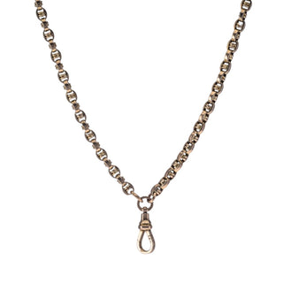 Antique 10ct Yellow Gold Fancy Link Muff Belcher Chain 32"