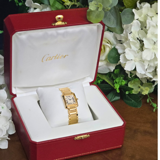 Cartier 18ct Gold Tank Française Ladies Watch - 20mm - Quartz - Full Set (2007)