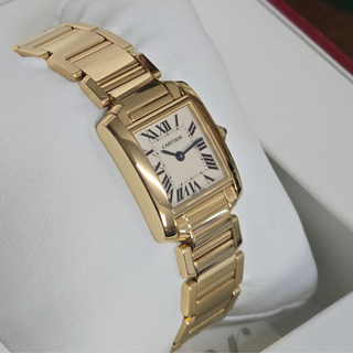 Cartier 18ct Gold Tank Française Ladies Watch - 20mm - Quartz - Full Set (2007)