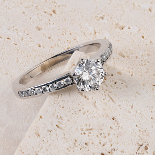 18ct White Gold 1.2ct Natural Diamond Solitaire Ring