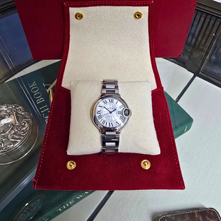 Reserved Cartier 4373 Ballon Bleu 33mm Stainless Steel Ladies Watch – Silver Roman Dial- Automatic