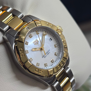 Tag Heuer Ladies Aquaracer WBD1422 - Quartz - 27mm - Mother of Pearl Diamond Dial