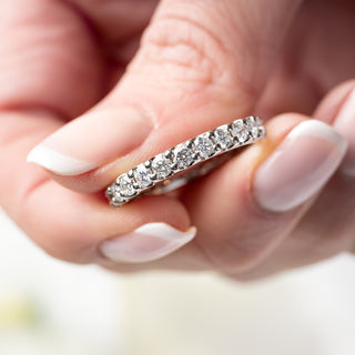Platinum 2ct Natural Diamond Full Eternity Band Ring