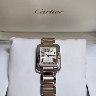 Cartier Tank Anglaise Ref. 3485  - 18ct Rose Gold & Steel - Full Set (2018)