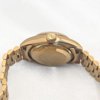 18ct Gold Rolex Lady Datejust Ref. 69178 - 26mm - Gold Pave Diamond Scatter Dial (1987)