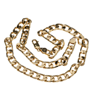 9ct Yellow Gold Gents 8.6mm 20" Curb Chain Necklace