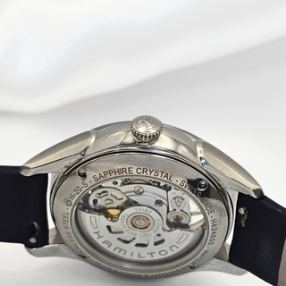 Hamilton Jazzmaster Diamond Skeleton Ladies - Automatic - 36mm - Blue Strap - Mother of Pearl Skeleton Dial (2015)