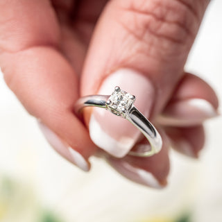 Tiffany 0.39ct Lucida Cut Diamond Ring 1999 Platinum 950