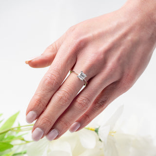 Platinum 1.5ct Princess Cut Diamond Solitaire Ring VVS2