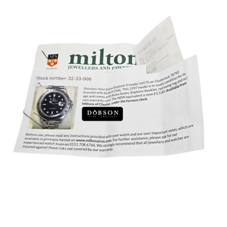 Rolex Explorer II Model 16570 - Black Dial & Stainless Steel Oyster Bracelet (1997)