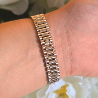 18ct Gold Rolex Lady Datejust Ref. 69178 - 26mm - Gold Pave Diamond Scatter Dial (1987)
