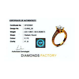 18ct Rose Gold Fleur de Lis 1.2ct Emerald Cut E/F Colour Diamond Engagement Ring