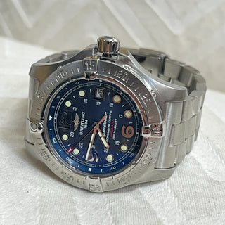 Breitling Superocean Steelfish A17390 44mm Blue Dial Full Set 2007