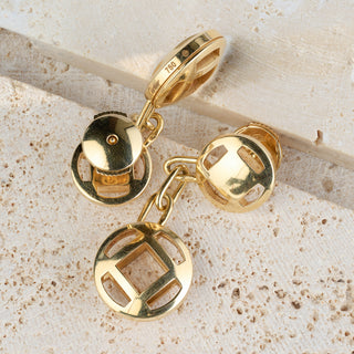 Cartier Pasha 18ct Yellow Gold Dangle Drop Earrings - 9.1g
