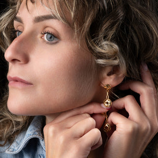 Cartier Pasha 18ct Yellow Gold Dangle Drop Earrings - 9.1g