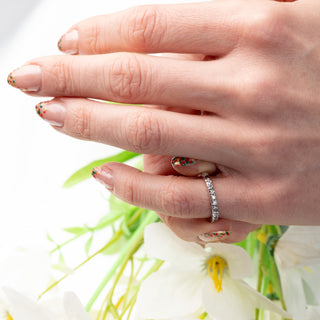Neil Lane 14ct 0.42ct Diamond Signed Half Eternity Ring