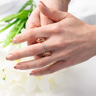 Modern 18ct Yellow Gold 0.6ct Natural Diamond Solitaire Ring