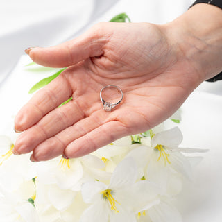 18ct White Gold 0.65ct Natural Diamond Solitaire Ring