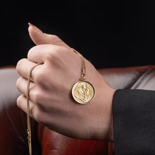 1897 Victorian Full Sovereign Coin Necklace On 9ct Curb Chain