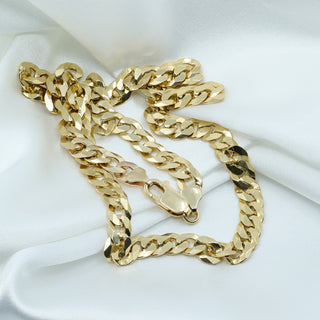Men’s 9ct Yellow Gold Solid Curb Chain Necklace – 20 Inch – 7mm – 32.3g
