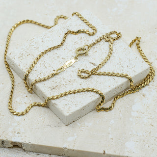 9ct Yellow Gold Fancy S-Link Chain Necklace – 20 Inch – 5.5g