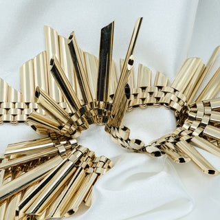 Vintage 1969 9ct Yellow Gold Handmade Fringe Collarette Necklace – 17 Inch – 78.2g