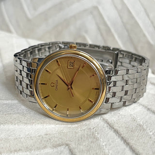 Omega De Ville Prestige 4410110 34mm Champagne Dial Quartz Full Set 2004