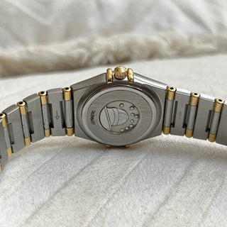 1999 Ladies Omega Constellation 1362.10.00 22mm Gold & Steel Quartz Full Set