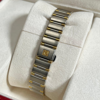 1999 Ladies Omega Constellation 1362.10.00 22mm Gold & Steel Quartz Full Set
