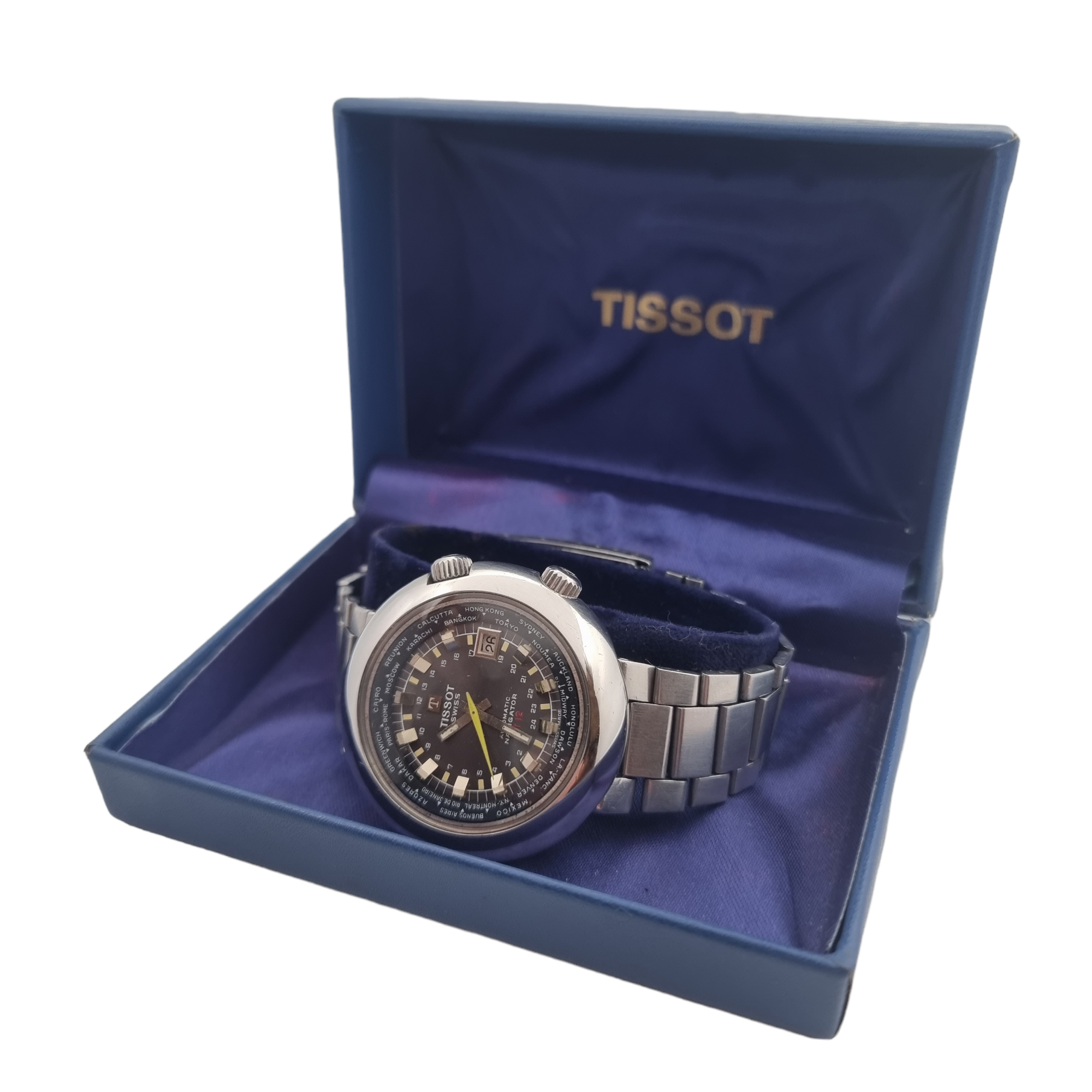 Tissot T12 Navigator World Time 1960s Automatic Gents Wristwatch